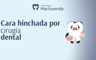 Cara hinchada por cirugía dental